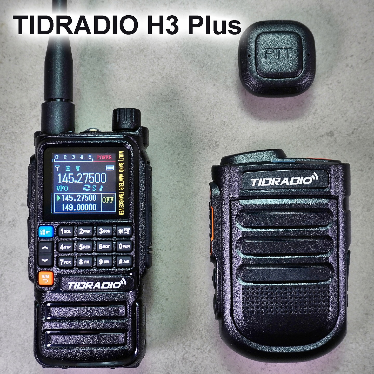Tidradio H3 Plus mit Bluetooth Handmikrofon und PTT-Taste. Ich bin gespannt! 😊 Das Gerät gibt es hier: http://bit.ly/44Ey7UG #tidradio #hamradio #amateurfunk #H3PLUS #funktechnik #funkfreunde #Freenet #PMR446