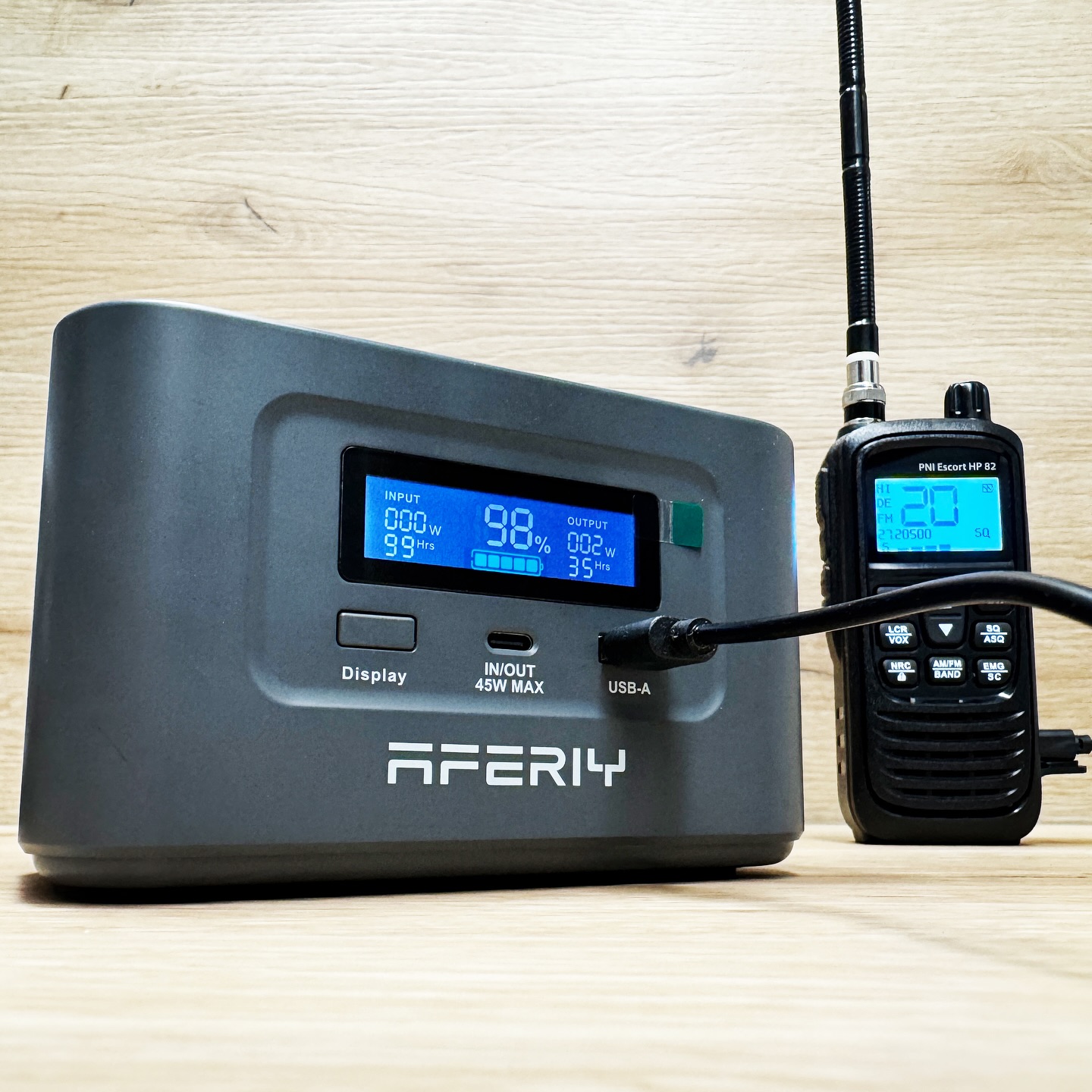 Noch etwas neues für meine Sammlung: AFERIY Nano100 Tragbare Powerstation | 100W 99.2Wh/31000mAh – Maximale Ausgangsleistung 145W – Solareinspeisung max. 100W – 3 Geräte gleichzeitig laden – inkl. ausziebaren und extem Robustes USB-C 100 Watt Kabel. #powerstation #aferiy #nano100 #cbfunk #pmr446 #freenet #hamradio #amateurfunk #notfunk #blackout #pni