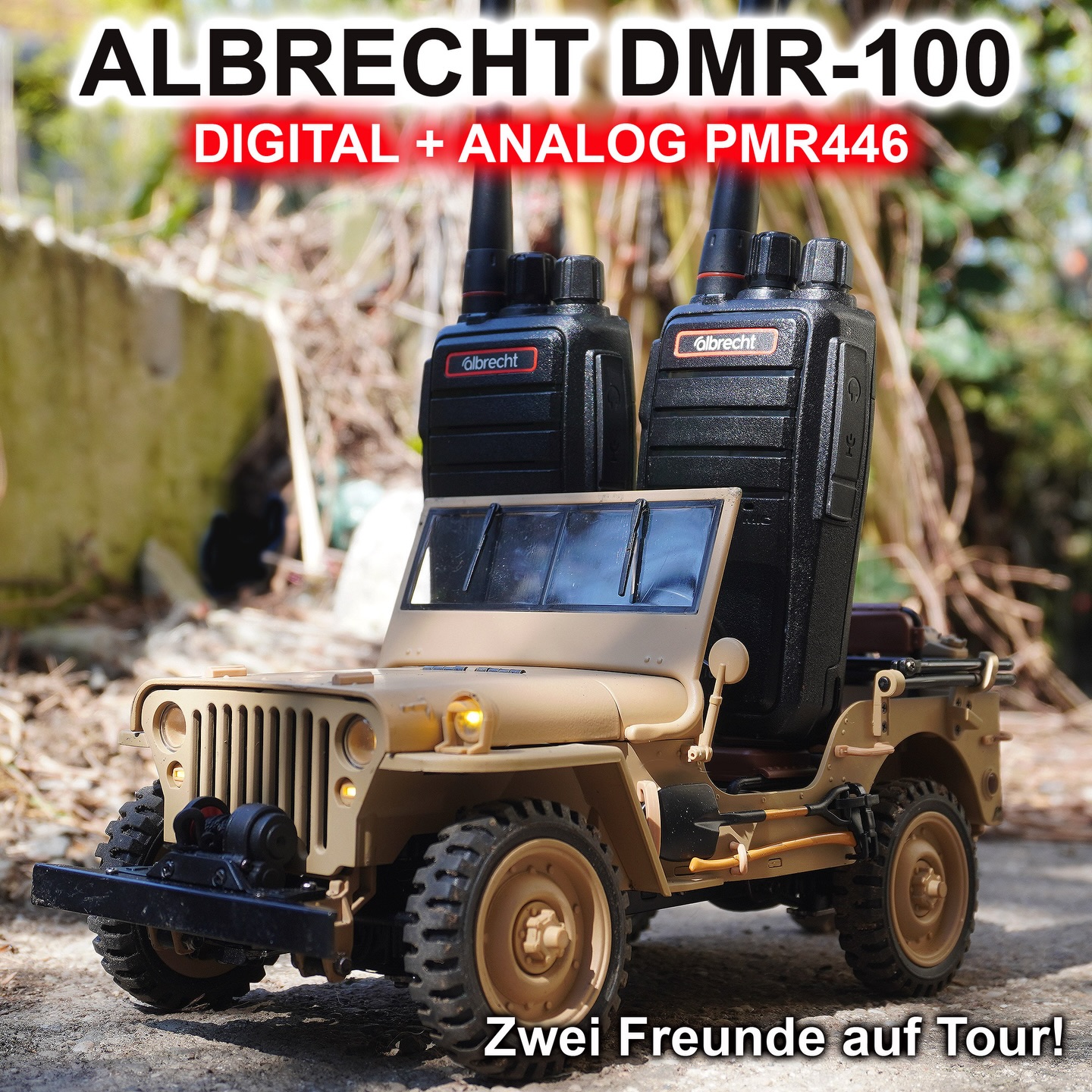 Unterwegs mit dem brandneuen Albrecht DRM100. Digitale und analoge PMR446 Kommunikation in einem Gerät. Ich bin begeistert von den beiden Walkie-Talkies! Umfangreiche digitale Sprachverschlüsselung inklusive! Top! 👍 #albrecht #blackout #camping #hobby #PMR446