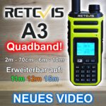 NEU: RETEVIS A3 QUADBAND Handheld Radio - NEUES VIDEO: https://youtu.be/Cl6RsVYxvKA #retevis #a3 #amateurfunk #funkamateur #hamradio #quadband #new #VHF #UHF #SWL #CBFUNK #PMR446 #Freenet