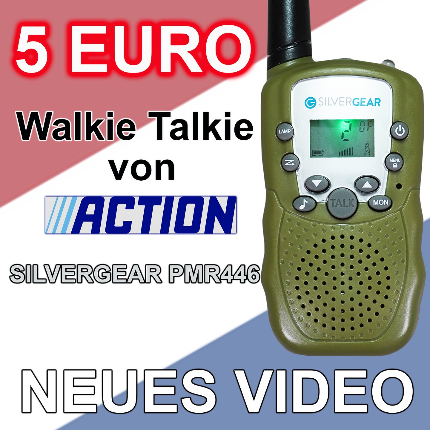 Neues Video: 5 EURO Funkgerät! Das musste ich natürlich ausprobieren! 🤪😆😇#pmr446 #cbfunk #freenet #funkfreunde #hamradio #afu #hobby #Funktechnik #action #silvergear