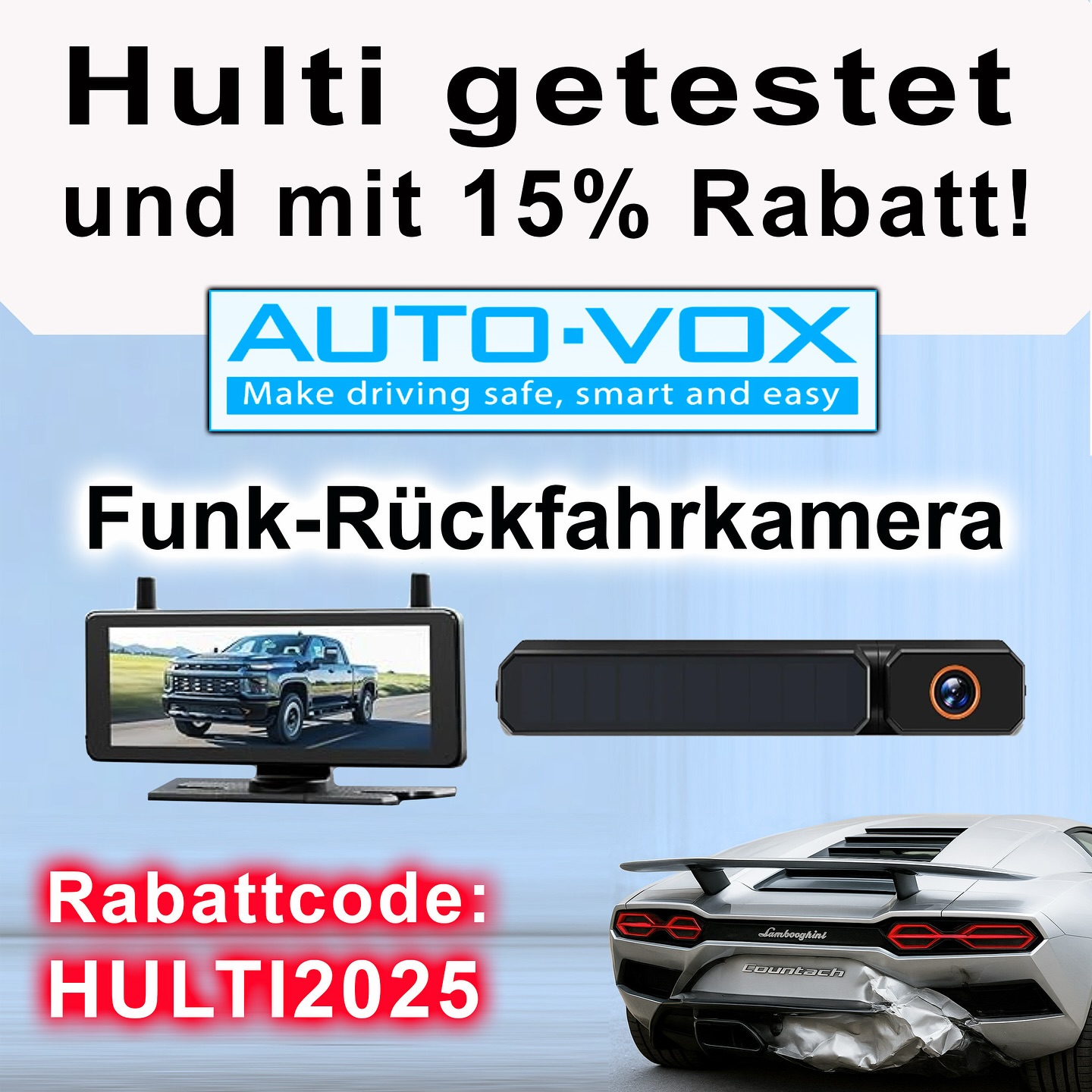 Aktuell wieder tolle Angebote bei AUTO-VOX und weiterhin zusätzlich 15% Rabatt mit dem Code HULTI2025 auf alle Rückfahrkameras! Link zum Angebot: https://bit.ly/49bjtbh (WERBUNG)