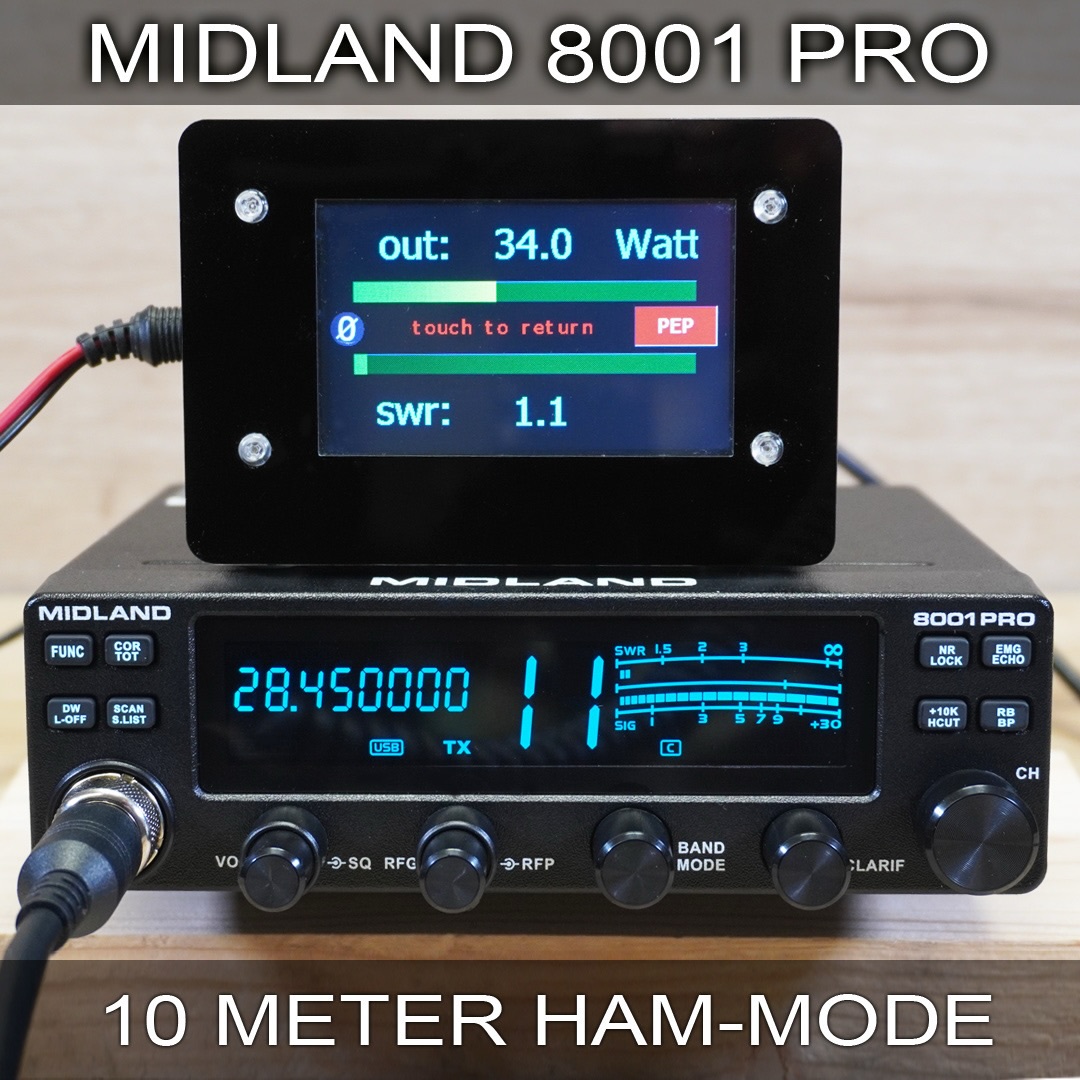 MIDLAND 8001 PRO HAM-MODE 10-Meter Band #midland #albrecht #cbfunk #amateurfunk #blackout