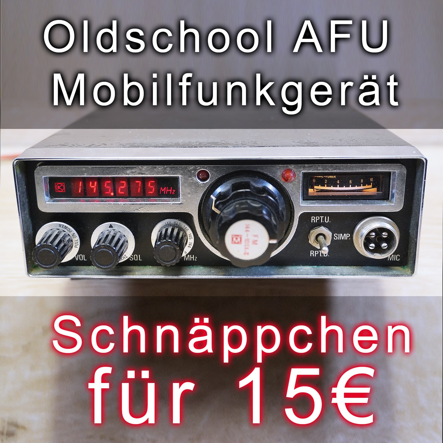 Neues Video auf meinem YT-Kanal: Es geht um mein fast 50 Jahre altes Oldschool VHF Mobilgerät KDK FM-144 10SX RII Link: https://youtu.be/Xl5ay_jW0lc
#amateurfunk #Hamradio #blackout