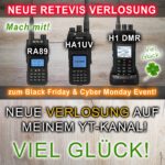 Neues Video: Macht mit! Zu gewinnen gibt es drei Handfunkgeräte von Retevis und als Hauptpreis sogar das H1 DMR Funkgerät! Link: https://youtu.be/BDpJV7T4rmY
#retevis #amateurfunk #outdoor #camping #brushcraft #notfunk #blackout #krisenfunk #Verlosung #gewinnspiel #weihnachten #blackfriday #cybermonday #pmr446 #freenet #funkfreunde