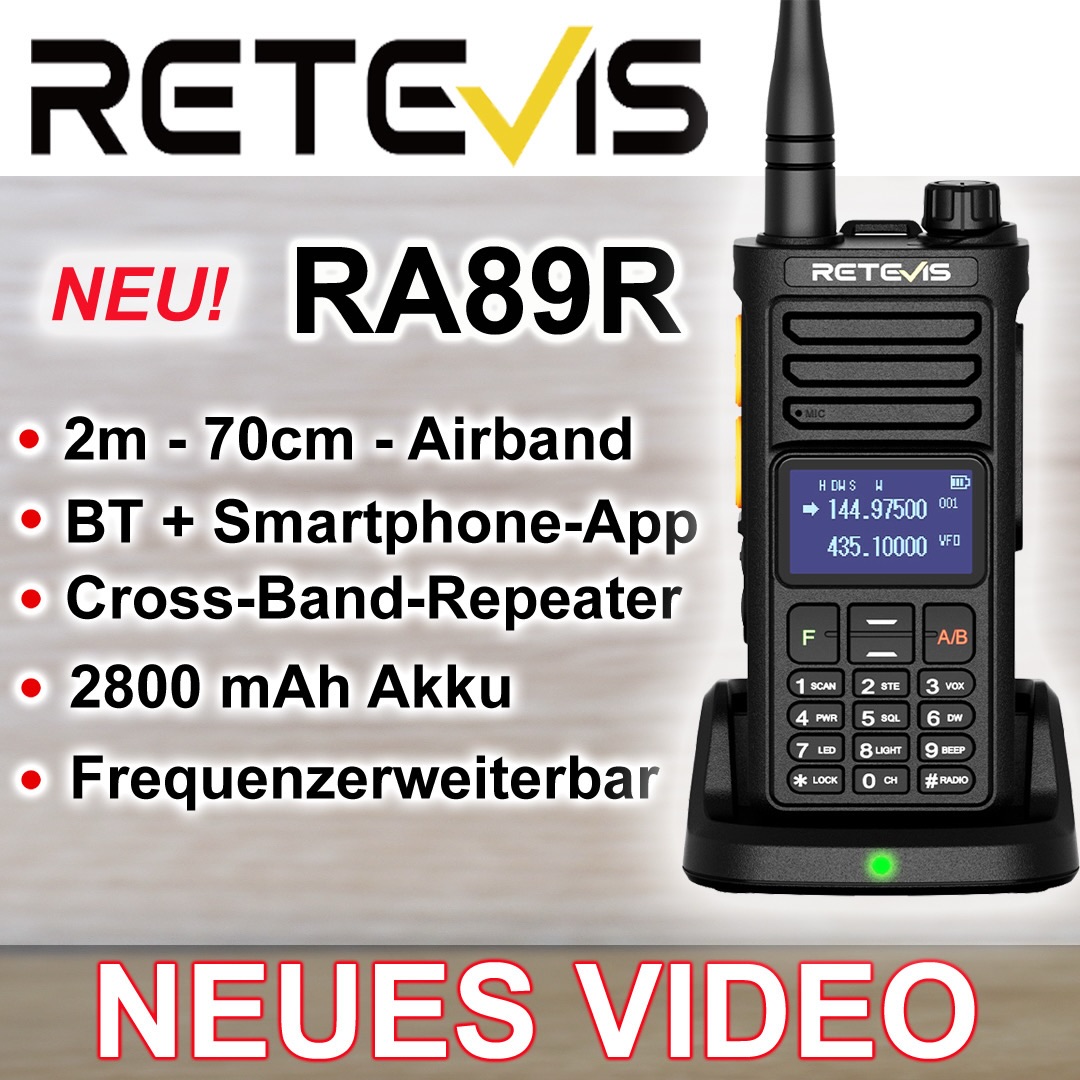 Neues Video zum RETEVIS RA89R - alle Infos zum Gerät, Nebenwellenmessung, Modulation, halt das komplette Paket wie immer auf meinem YouTube Kanal: https://youtu.be/eMv59MDI6yA
#retevis #amateurfunk #primeday #hamradio #blackout