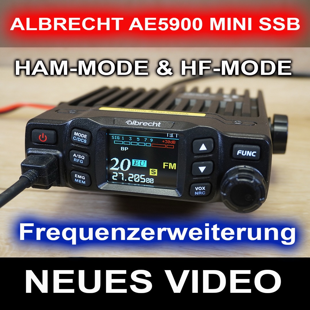 Albrecht AE5900 MINI SSB – Frequenzerweiterung – HAM-Mode & HF-Mode! LINK: https://youtu.be/br43iP_fw84 #cbfunk #albrecht #ae5900 #blackout #outdoor
