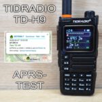 Tidradio TD-H9 mit APRS. Heute mal die APRS-Funktion ausprobieren. #tidradio #hamradio #amateurfunk #blackout #survival