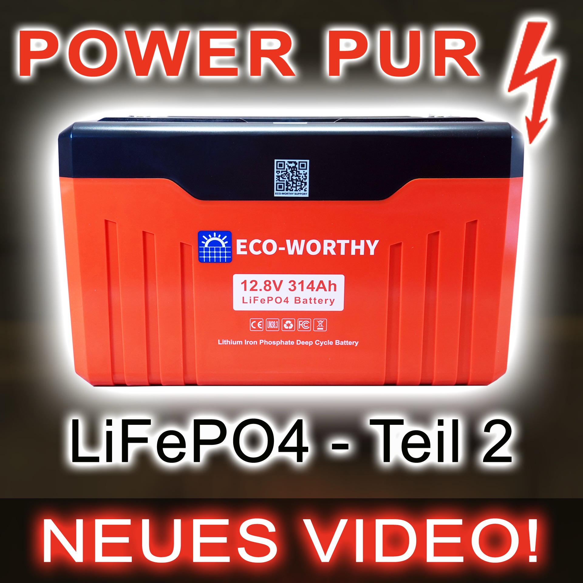 Hallo zusammen! Es gibt wieder frisches Material für die Augen und die Ohren. Mein neuestes Video ist ab sofort online und dieses Mal knöpfen wir uns ein echtes Energie-Schwergewicht vor. Link zum Video: https://youtu.be/gQDKM5vHG7s  #blackout #Hamradio #EcoWorthy #Lifepo4 #EnergyTrek