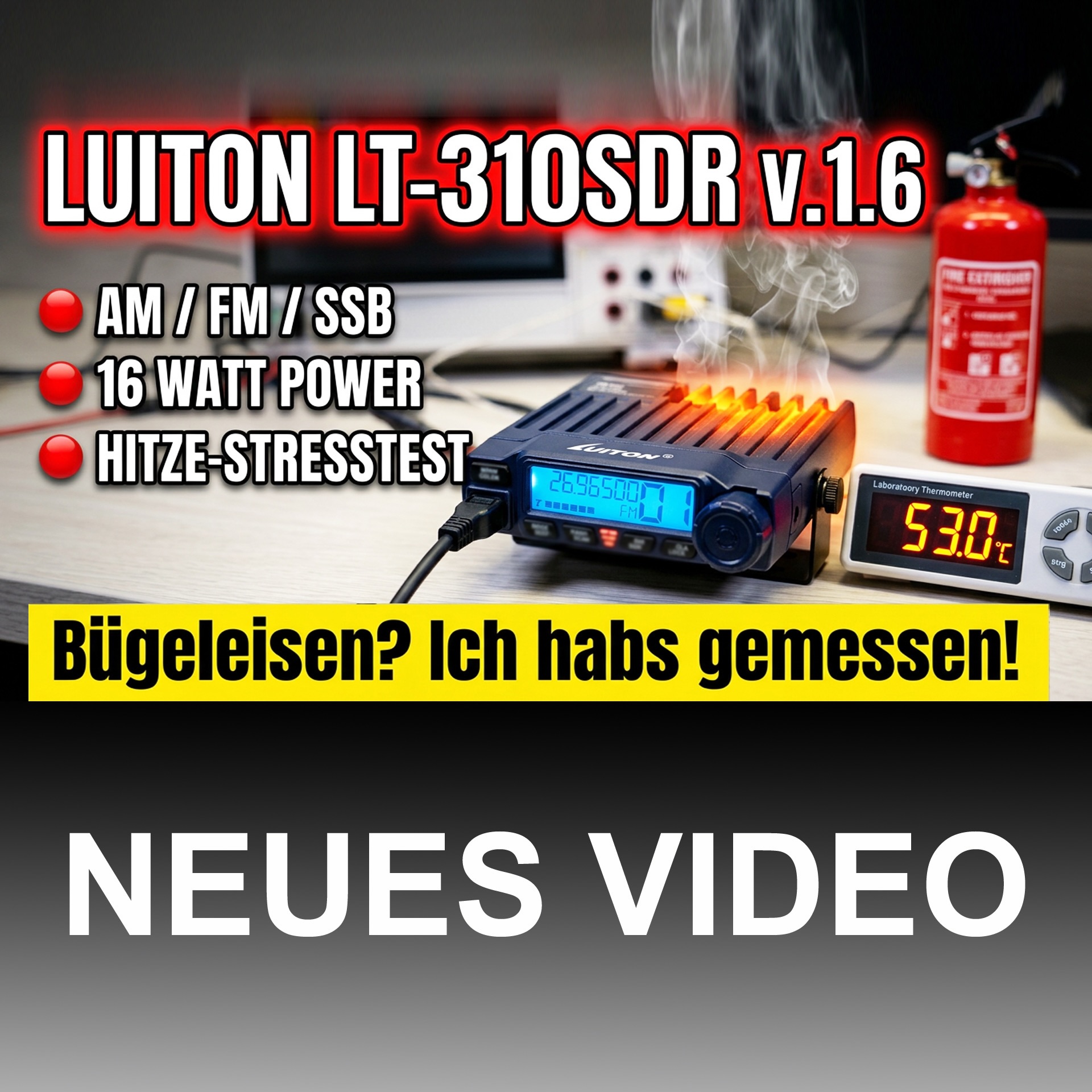 Neues Video: Wärmeentwicklung beim Luiton LT-310SDR V1.6 LINK: https://youtu.be/6vjfCUn9DxY?si=PYC09JMeOlNvdn4h #luiton #cbfunk #Amateurfunk #hamradio #blackout